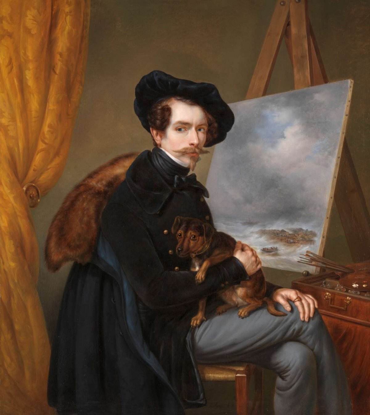 Self-Portrait, Louis Meijer, 1838