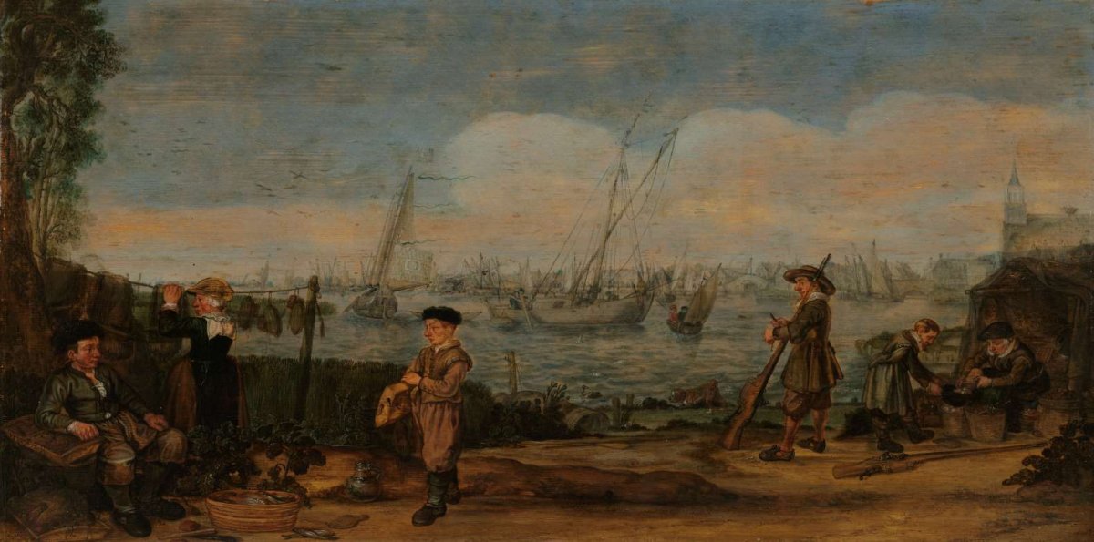 Fishermen and Hunters, Arent Arentsz, c. 1625 - c. 1630