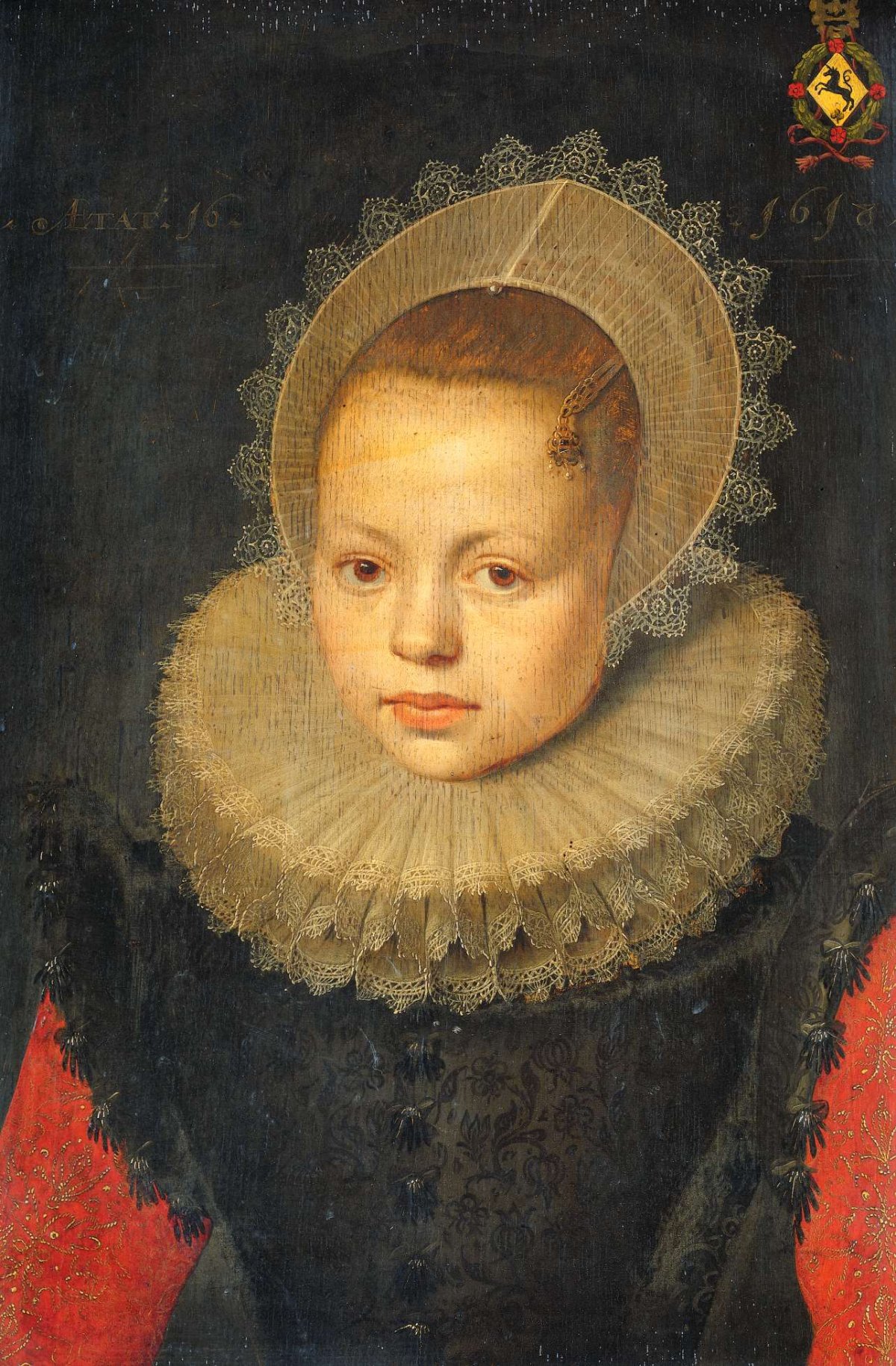 Portrait of Corvina Hezenbroek van Hofdijck (1602-67), Michiel Jansz van Mierevelt, 1618