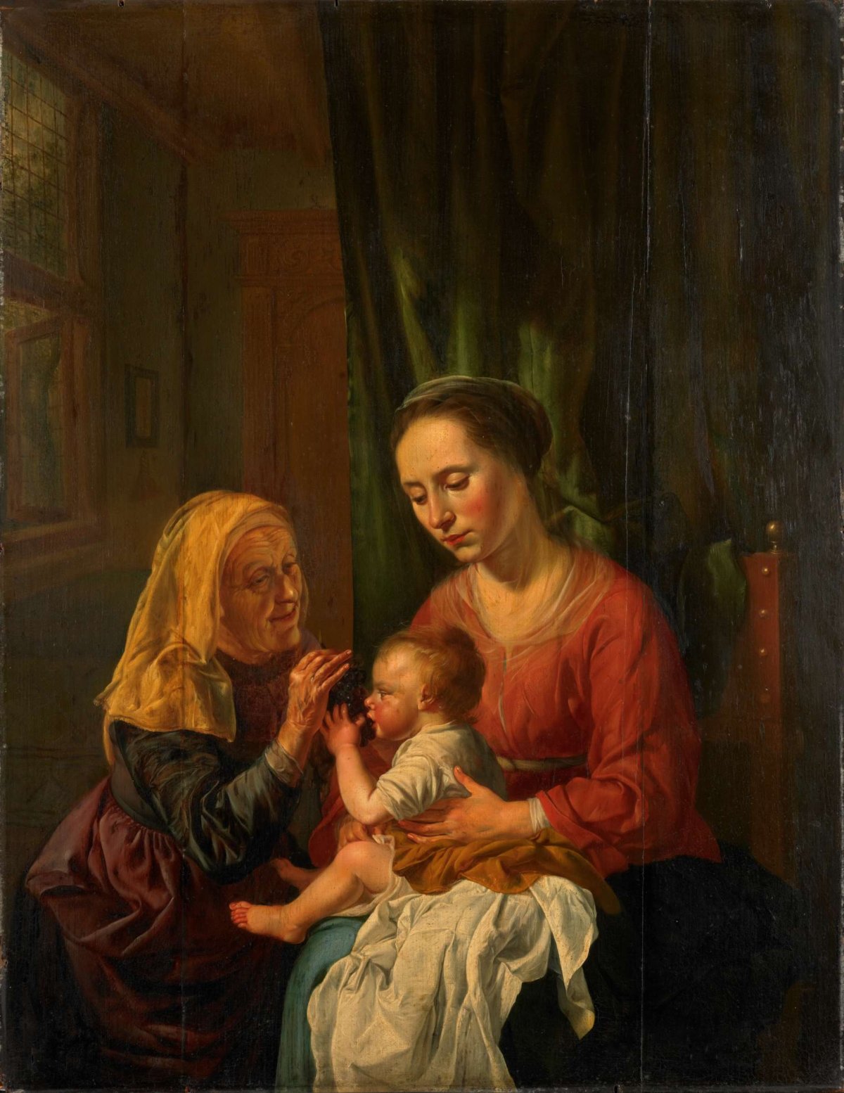 Virgin and Child with St Anne, Dirk van Hoogstraten, 1630