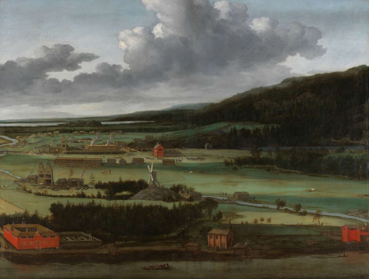 Hendrik Trip’s Cannon Foundry in Julitabruk, Sweden, Allaert van Everdingen, 1650 - 1675