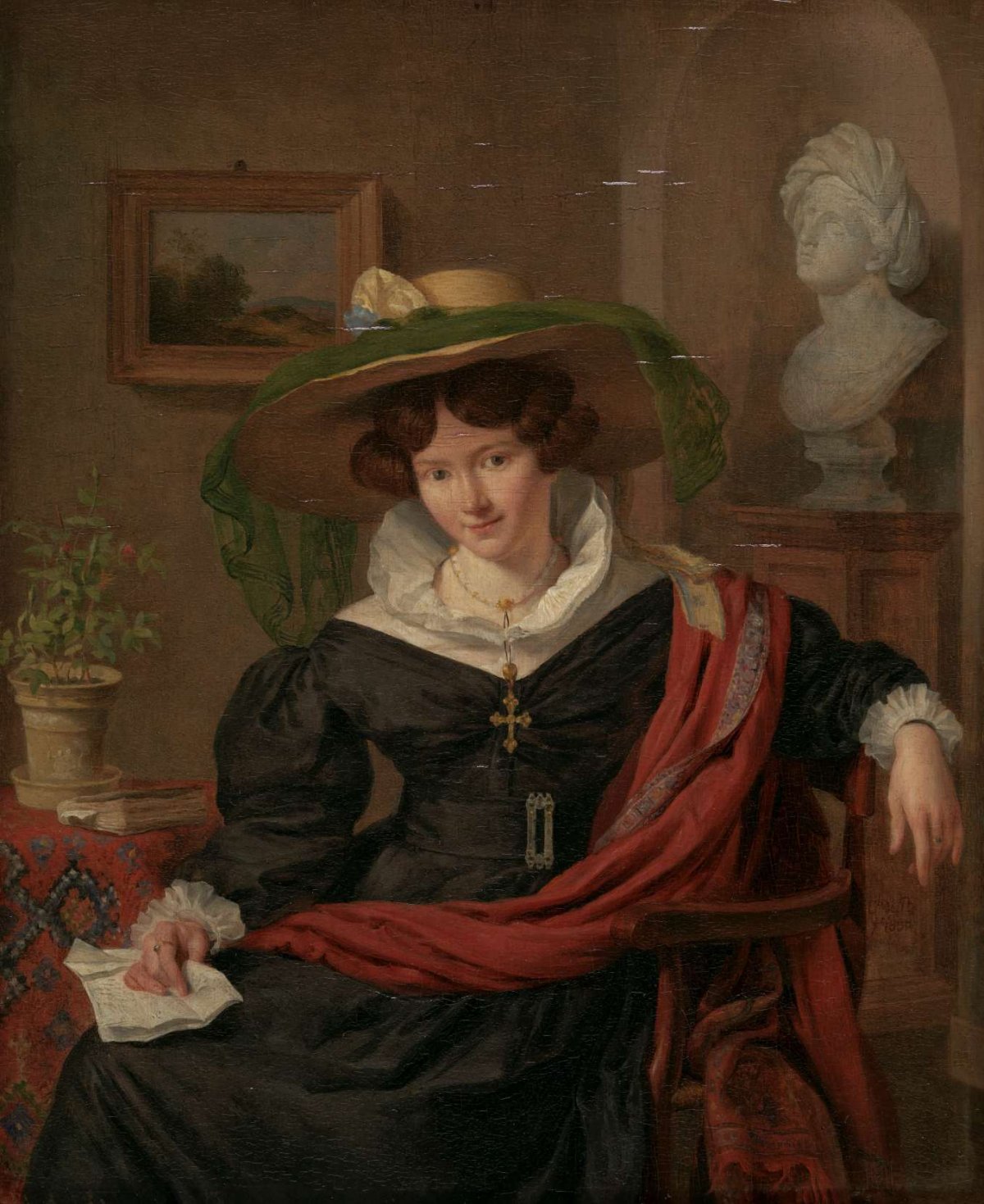 Portrait of Carolina Frederica Kerst, Charles van Beveren, 1830