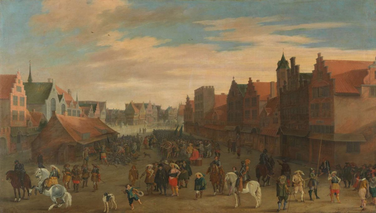 The Disbanding of the ‘Waardgelders’ by Prince Maurits, Pauwels van Hillegaert, 1627