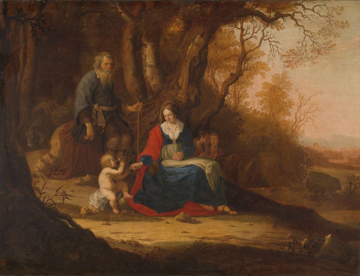 Rest on the Flight into Egypt, Paulus van Vianen (II), 1643