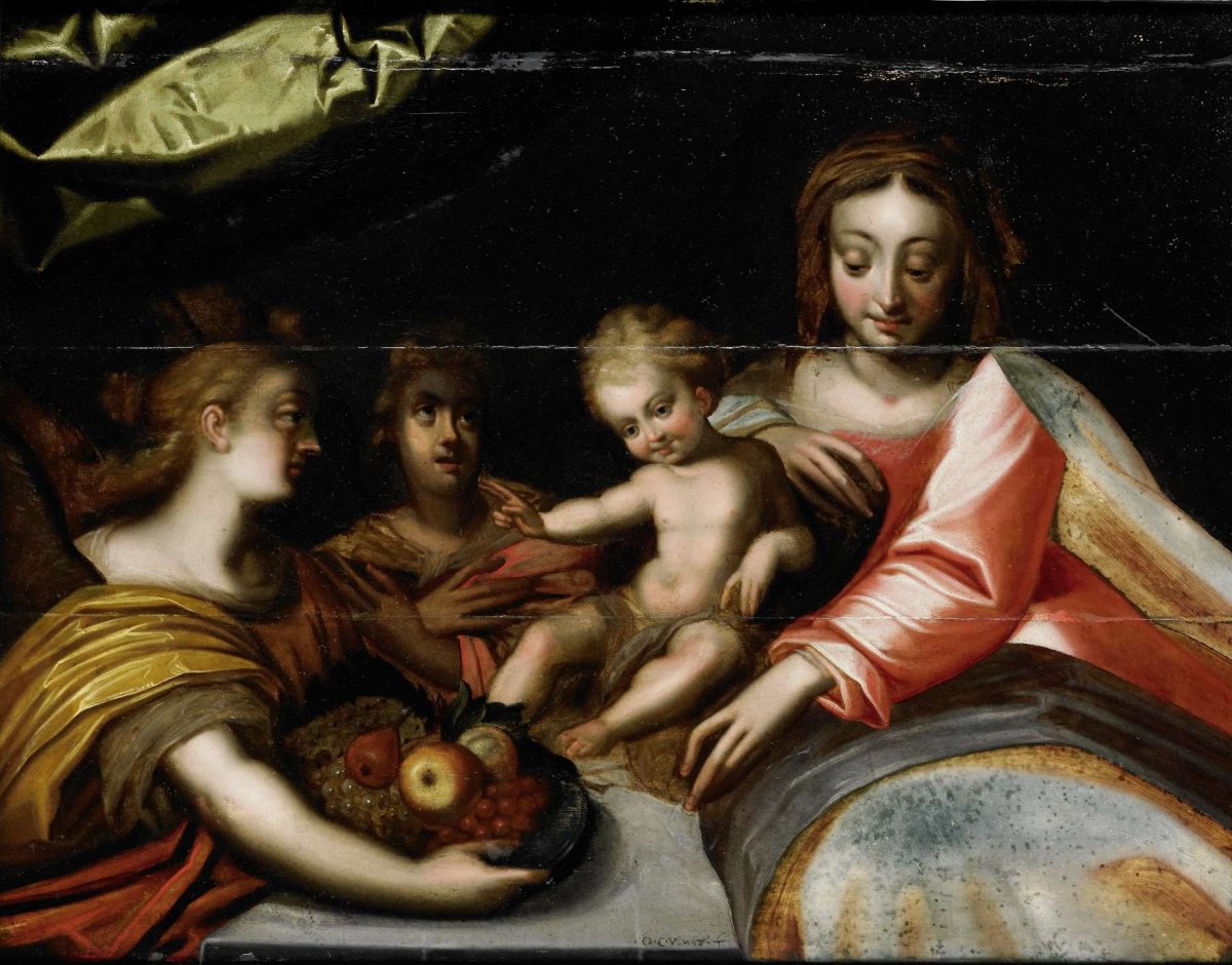 Heilige maagd met kind, anonymous, c. 1600