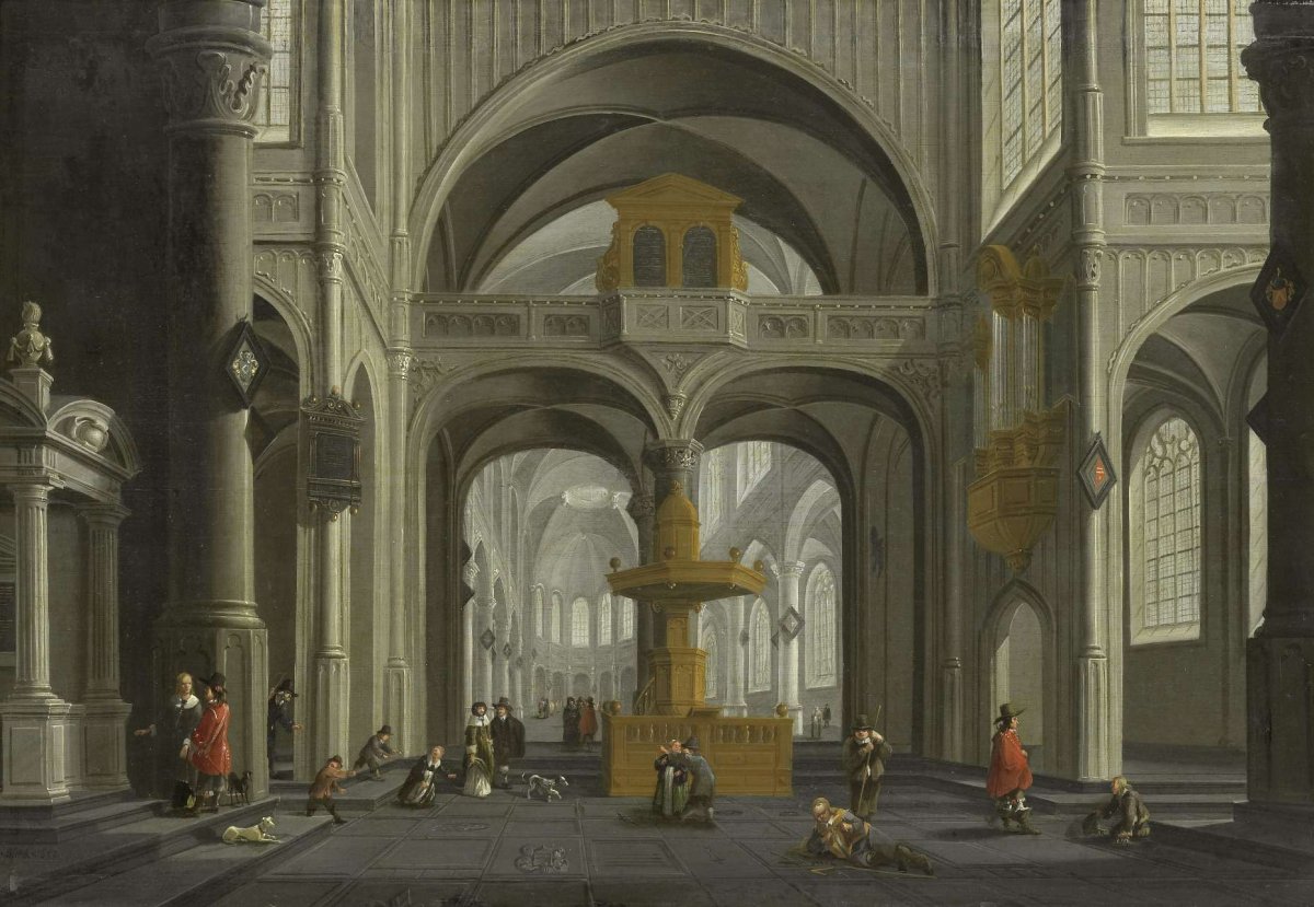 Church Interior, Daniël de Blieck, 1652