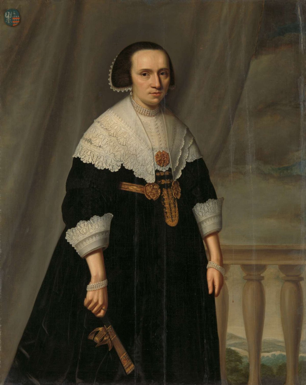 Portrait of a Woman, probably Machtelt Bas (?-1681), Dirck van Santvoort, after 1650