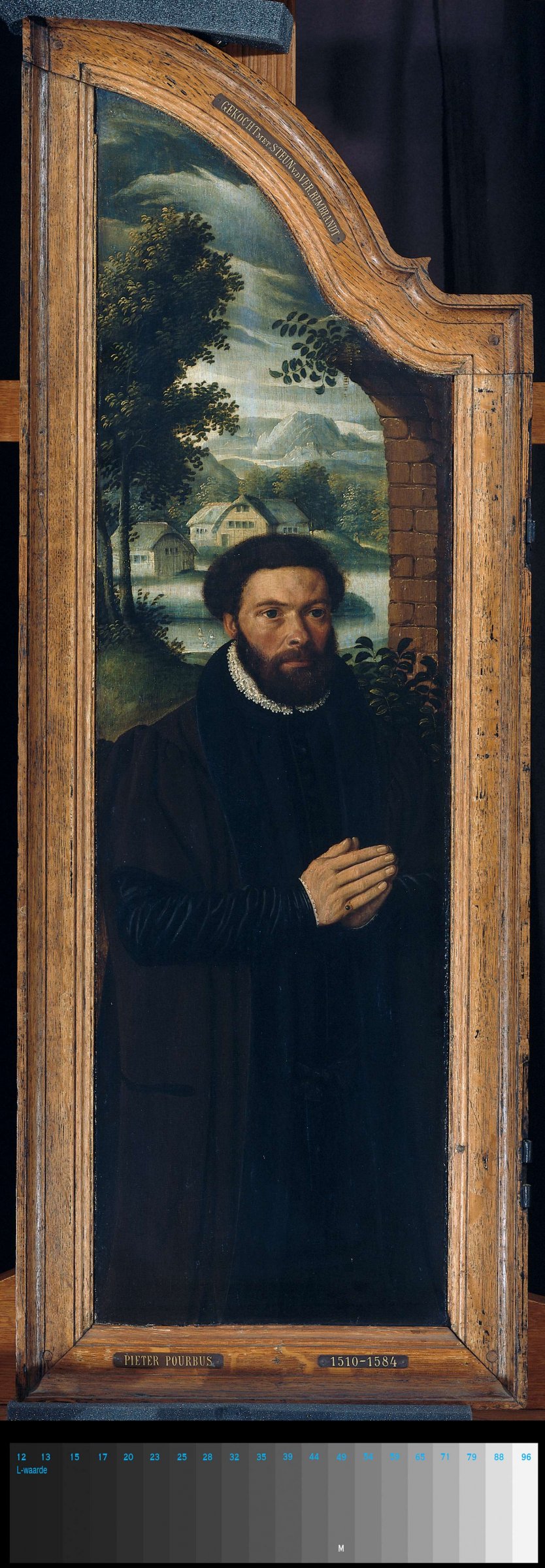 Wing of a Triptych with the Portrait of Julien de Brouckere, anonymous, 1584