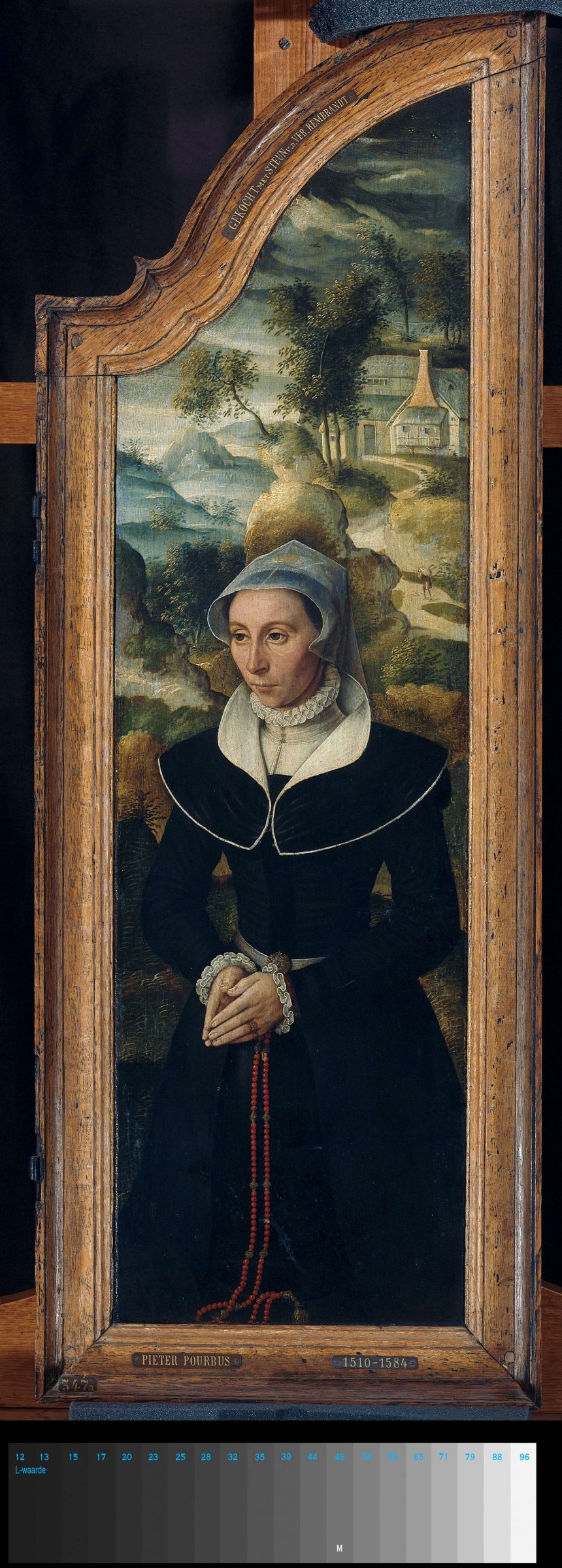 Wing of a Triptych with the Portrait of Elisabeth Canneel, anonymous, 1584