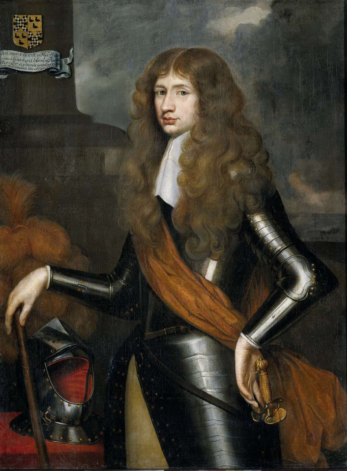 Portrait of Cornelis van Aerssen, Lord of Sommelsdijk, Governor of Suriname from 1683, anonymous, c. 1680