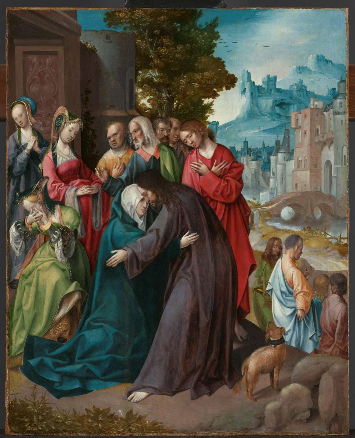 Christ Taking Leave of his Mother, Cornelis Engebrechtsz, c. 1515 - c. 1520