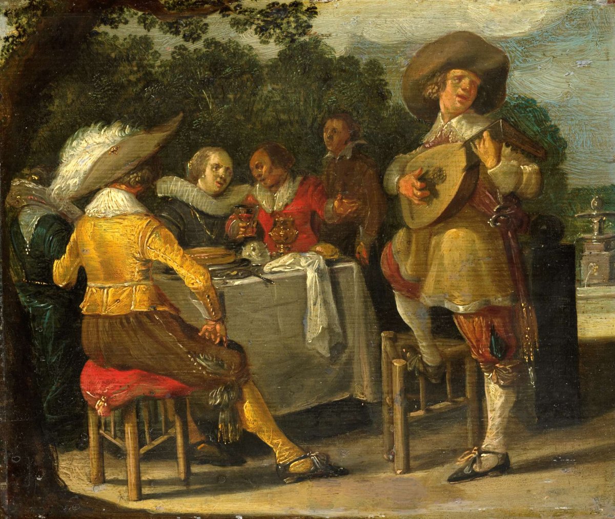 An Outdoor Party, Dirck Hals, c. 1620 - c. 1630