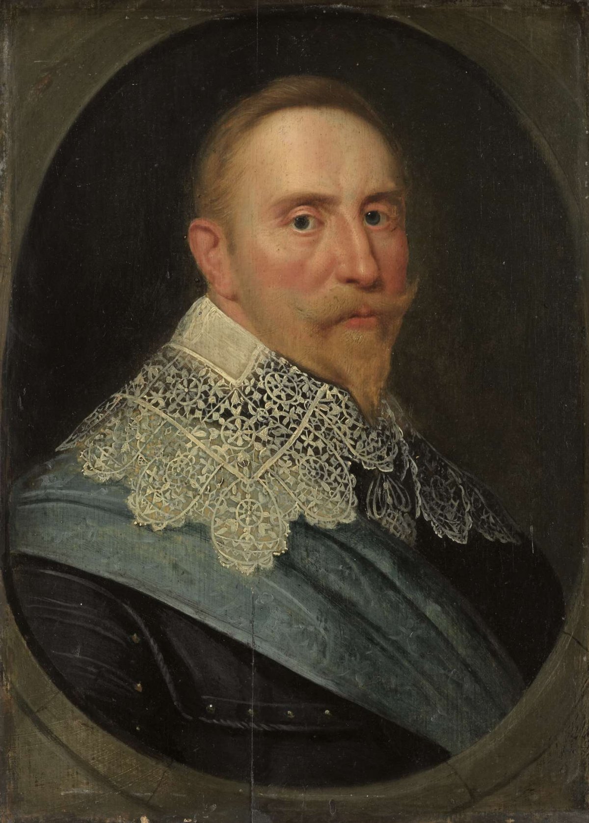 Portrait of Gustav II Adolf (1594-1632), King of Sweden, Michiel Jansz van Mierevelt, in or after c. 1633