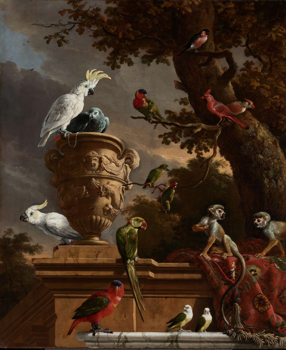 The Menagerie, Melchior d'Hondecoeter, c. 1690