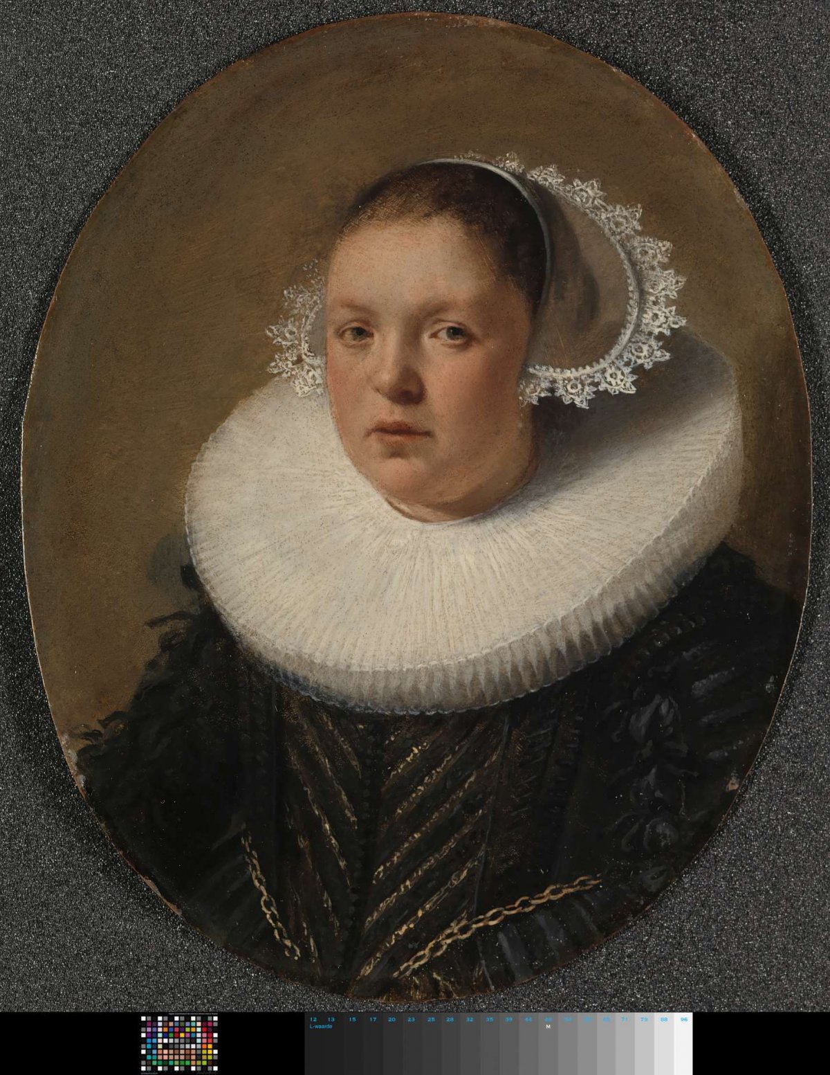Portrait of Josina Jansdr de Carpentier (1601-34), anonymous, 1632