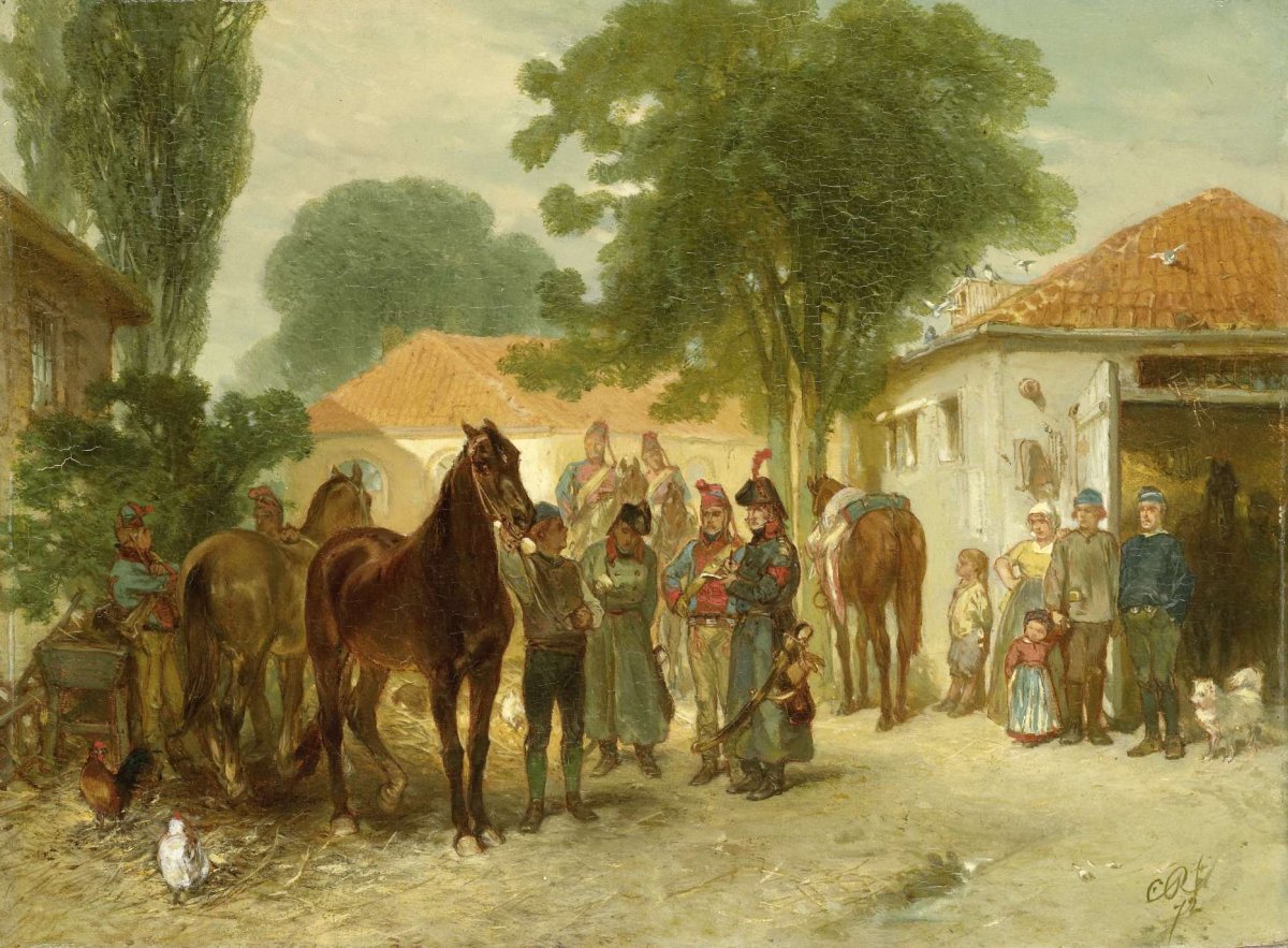 De requisitie, Charles Rochussen, 1872