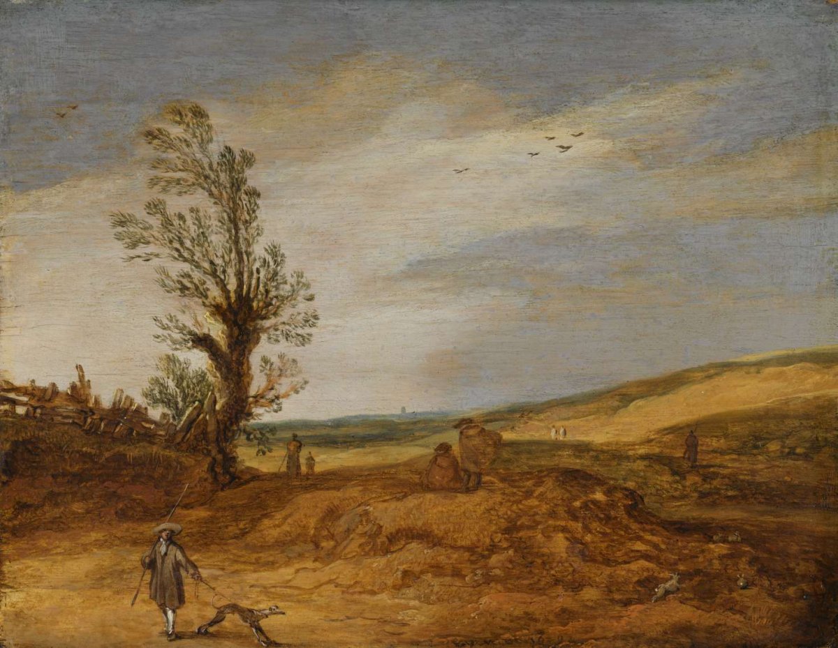 A View in the Dunes, Esaias van de Velde, 1629