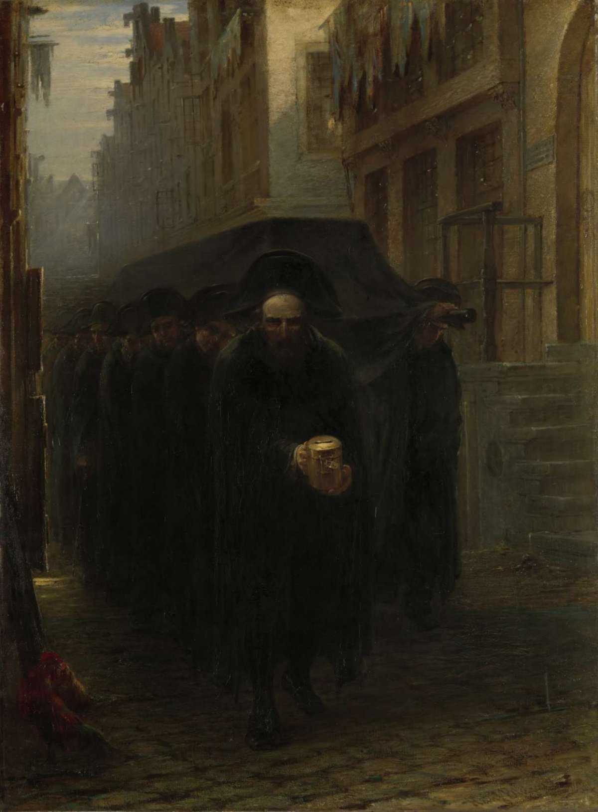 A Jewish Funeral, Hein Burgers, 1860 - 1899