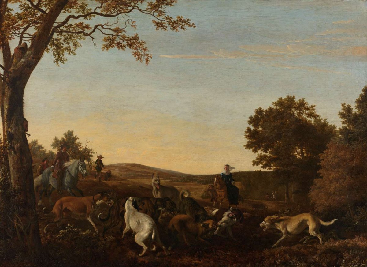 The Fox Hunt, Ludolf de Jongh, 1650 - 1679