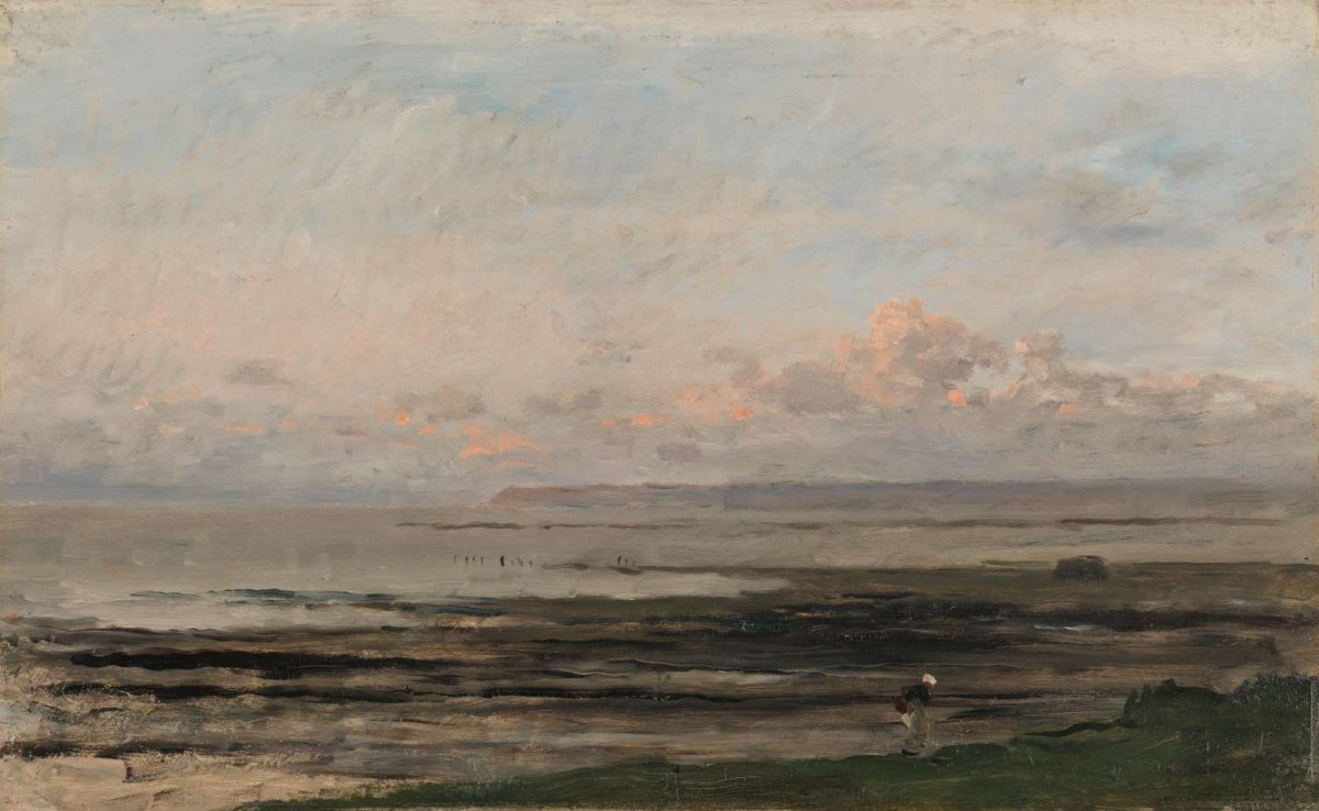 Beach at Ebb Tide, Charles-François Daubigny, c. 1850 - c. 1878
