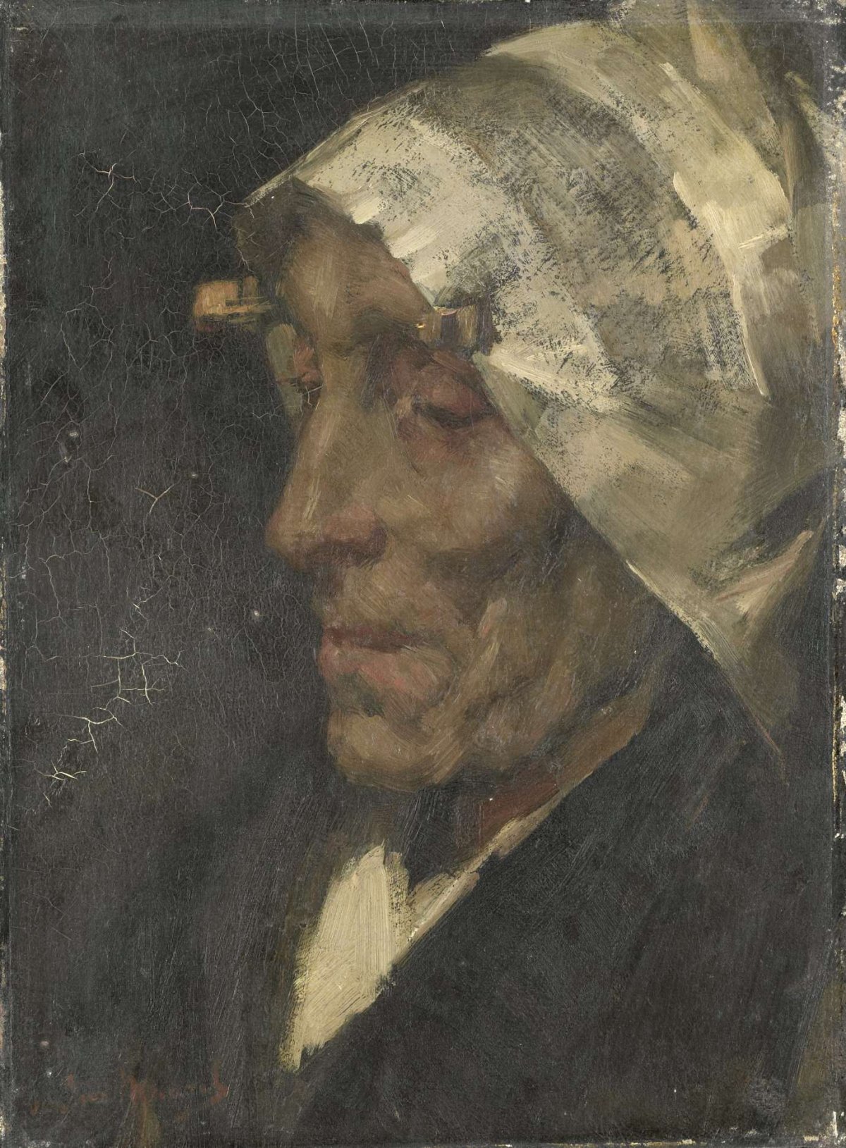 Vissersvrouw, Marinus van der Maarel, 1880 - 1900