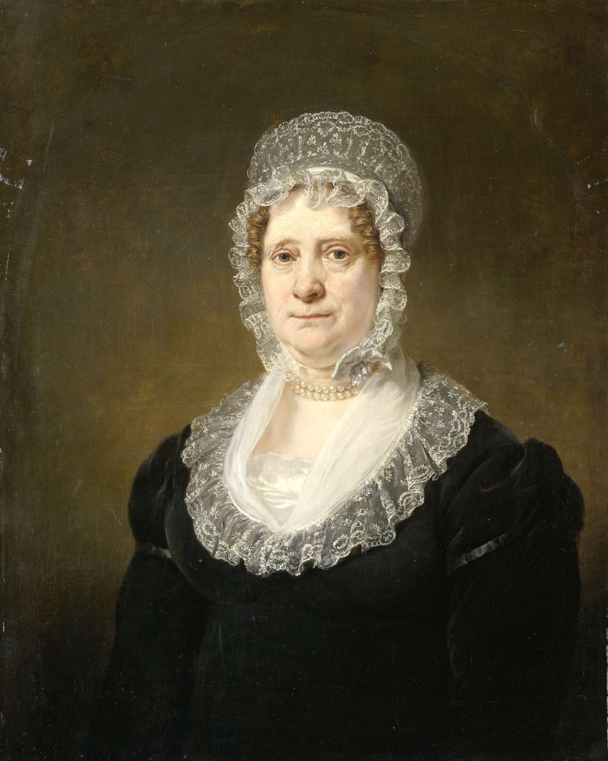Portrait of Sara de Haan, Widow of the Amsterdam Underwriter Cornelis Hartsen, Jan Willem Pieneman, 1820 - 1832