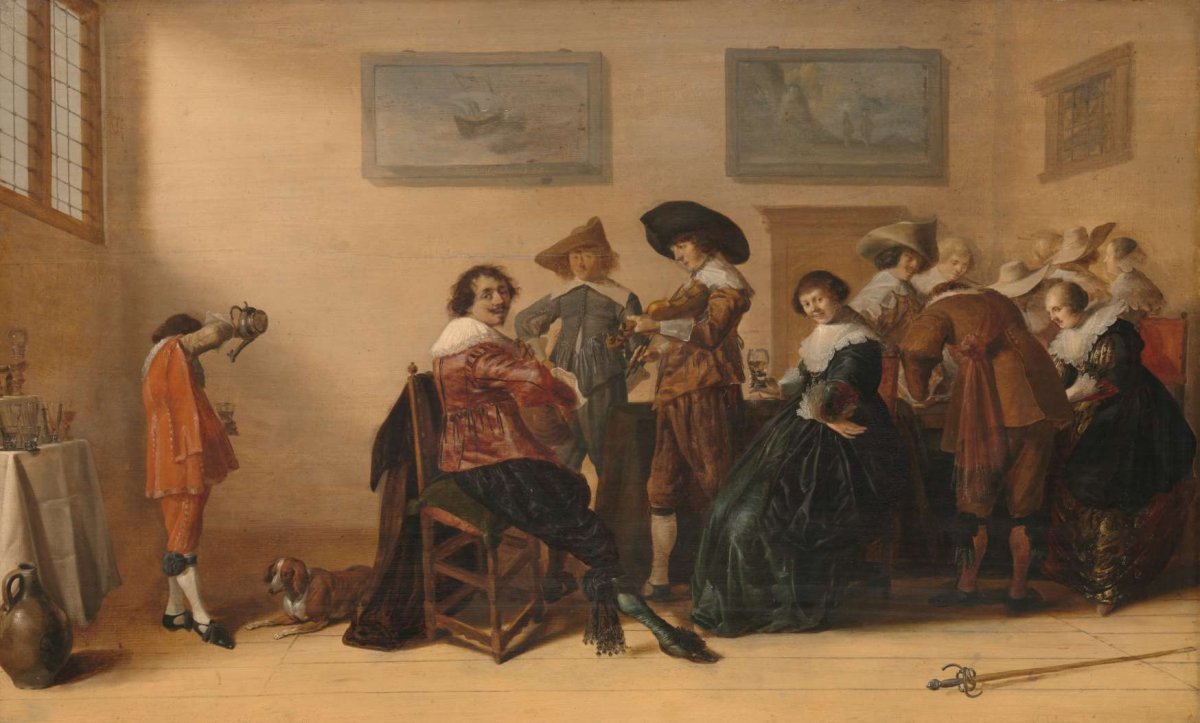 Merry Company in a Room, Anthonie Palamedesz, 1633