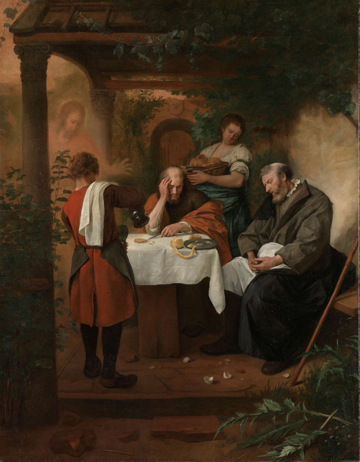 Supper at Emmaus, Jan Havicksz. Steen, c. 1665 - c. 1668