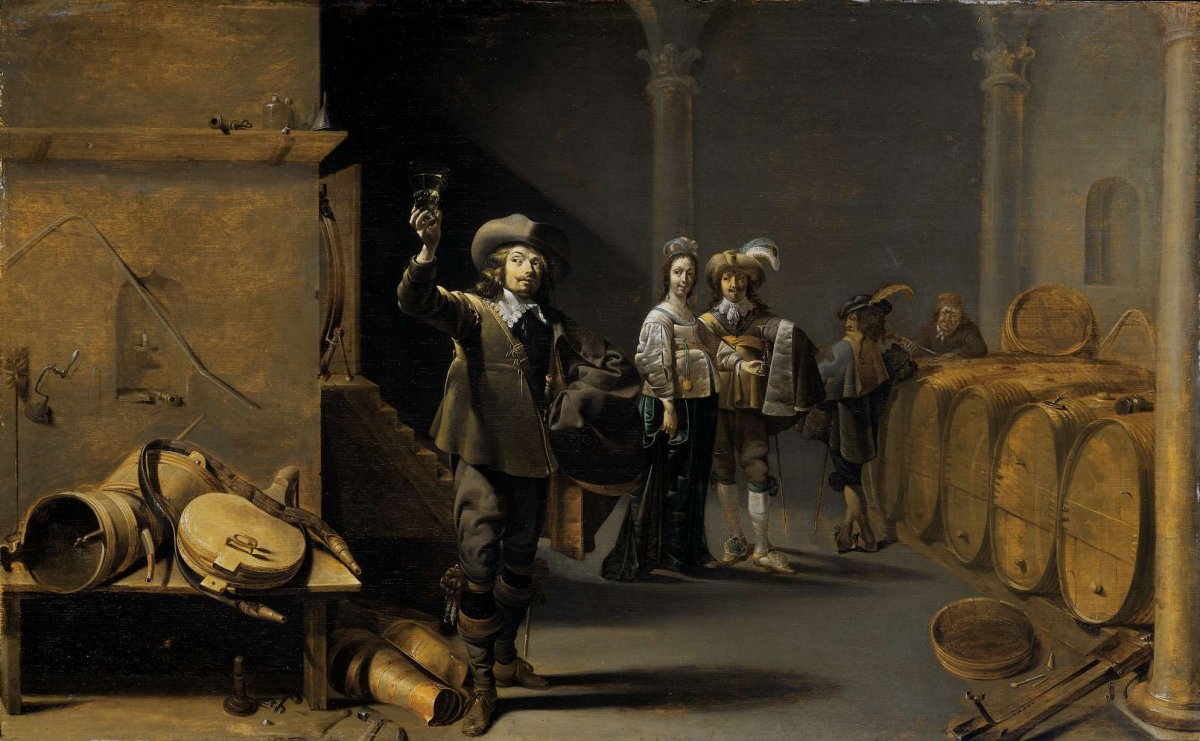 The Wine Connoisseurs, Jacob Duck, c. 1640 - c. 1642