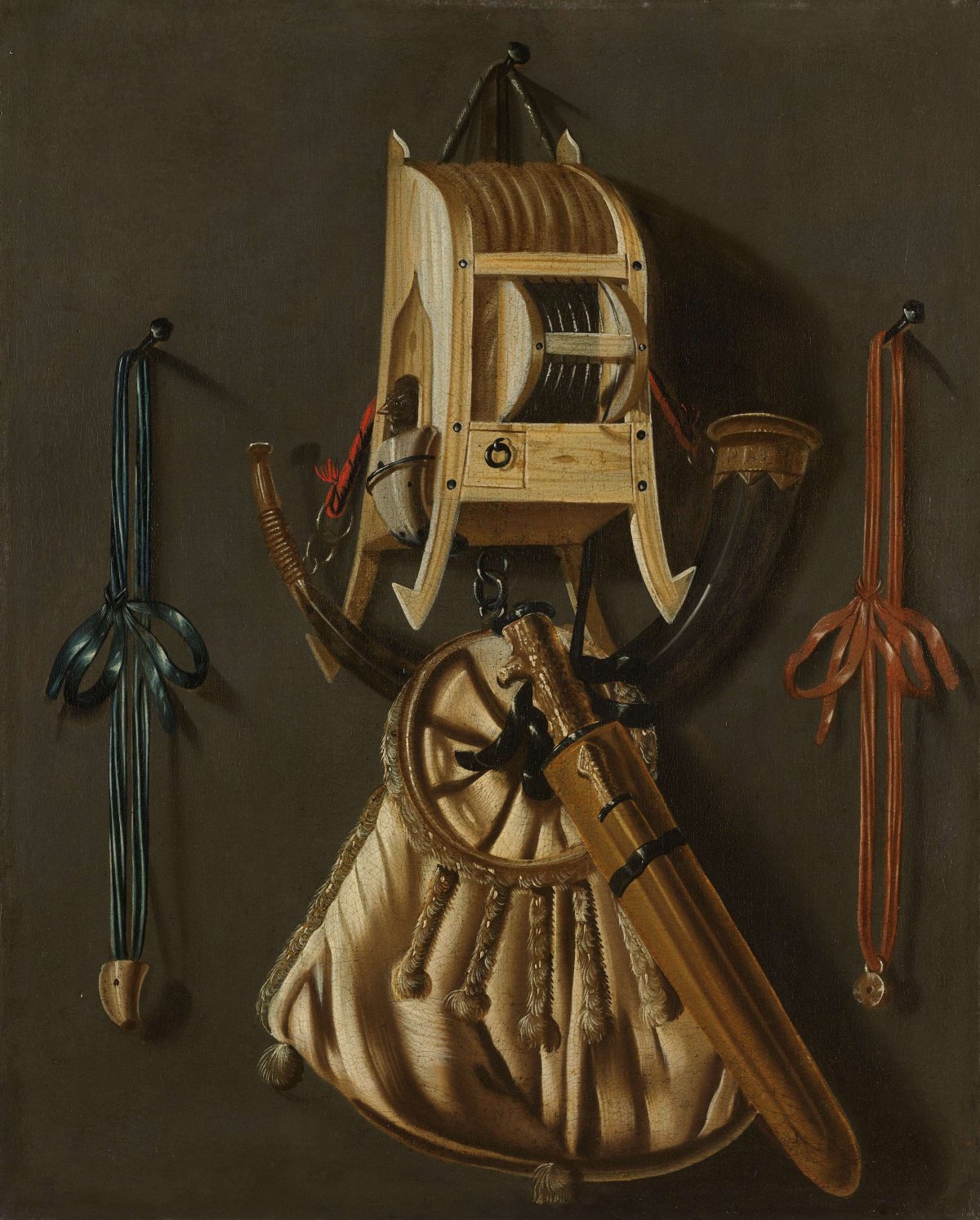 Still Life with Implements of the Hunt, Johannes Leemans, 1670 - 1686