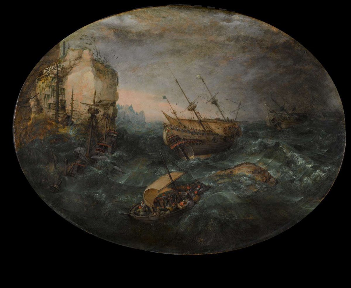 Shipwreck off a Rocky Coast, Adam Willaerts, 1614
