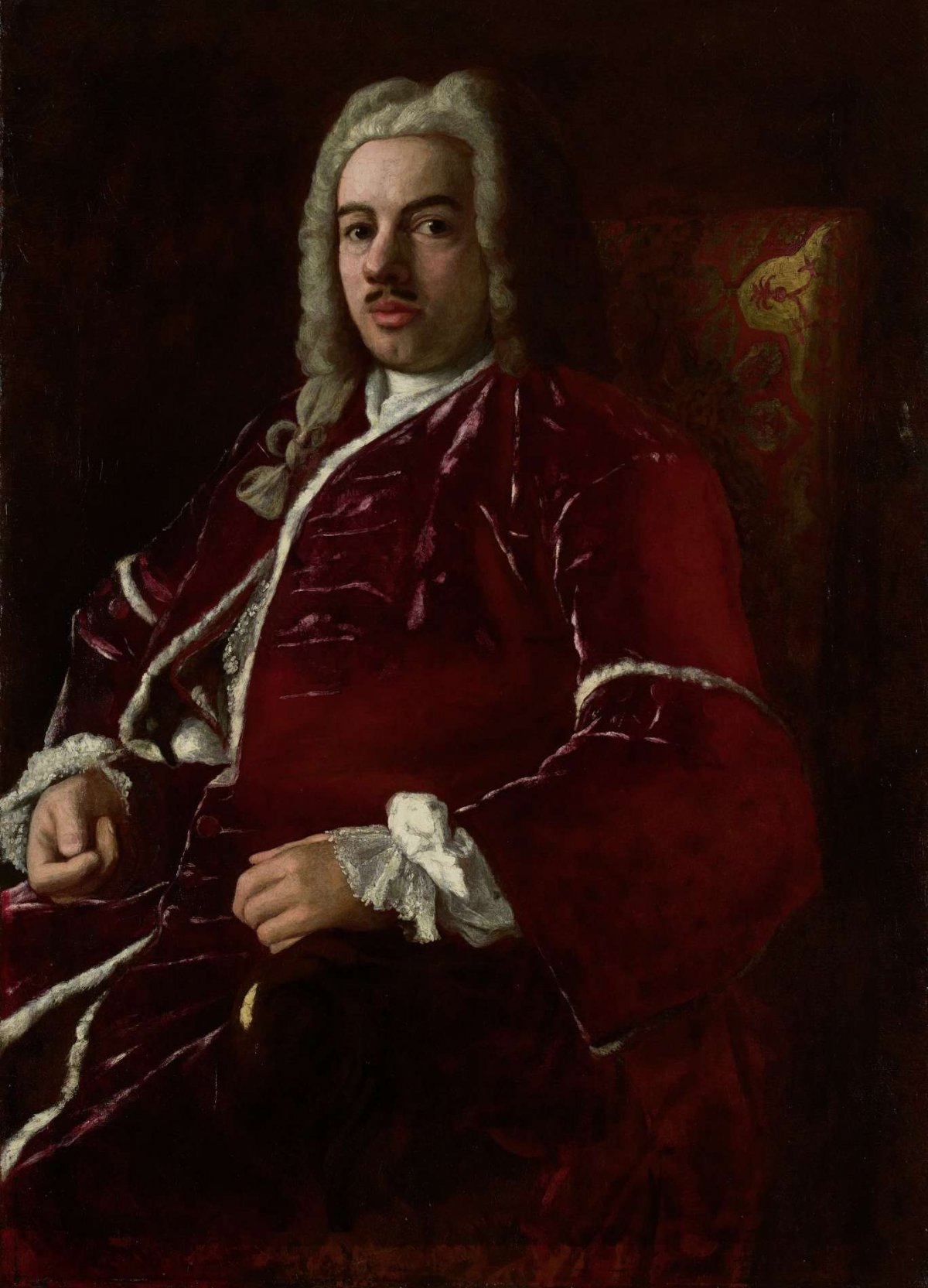 Portrait of Cornelis Calkoen (1696-1764). Ambassador to the Ottoman Empire in Constantinople (Istanbul), anonymous, 1725 - 1737