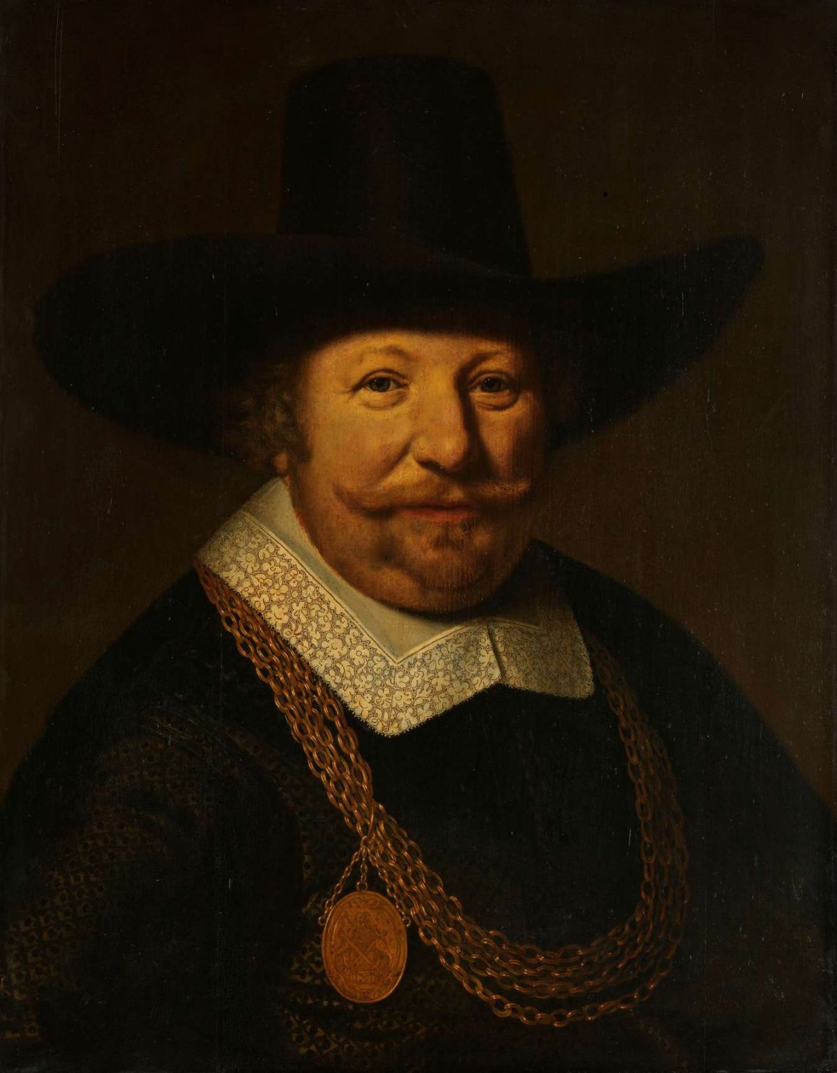 Portrait of Joos van Trappen, called Banckert, Vice-Admiral of Zeeland, anonymous, c. 1640