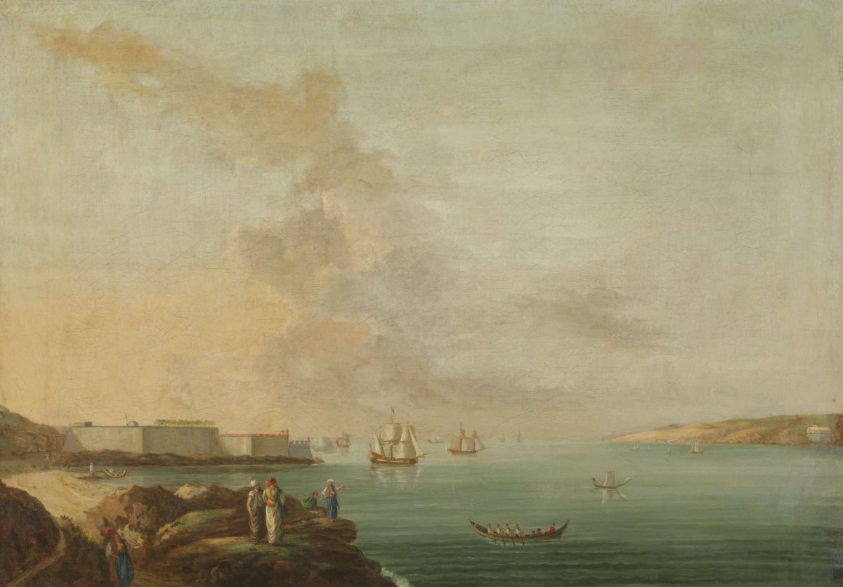 View of the Dardanelles, Antoine van der Steen, 1770 - 1780