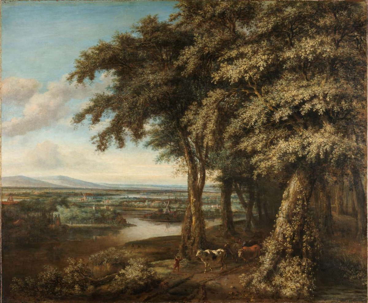 The Entrance to the Woods, Philips Koninck, 1650 - 1688
