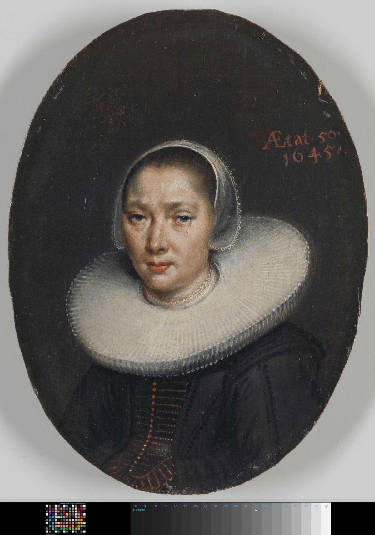 Portrait of a woman, anonymous, 1645