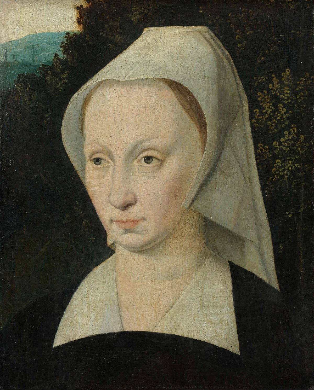 Portrait of a woman, anonymous, c. 1540 - c. 1550