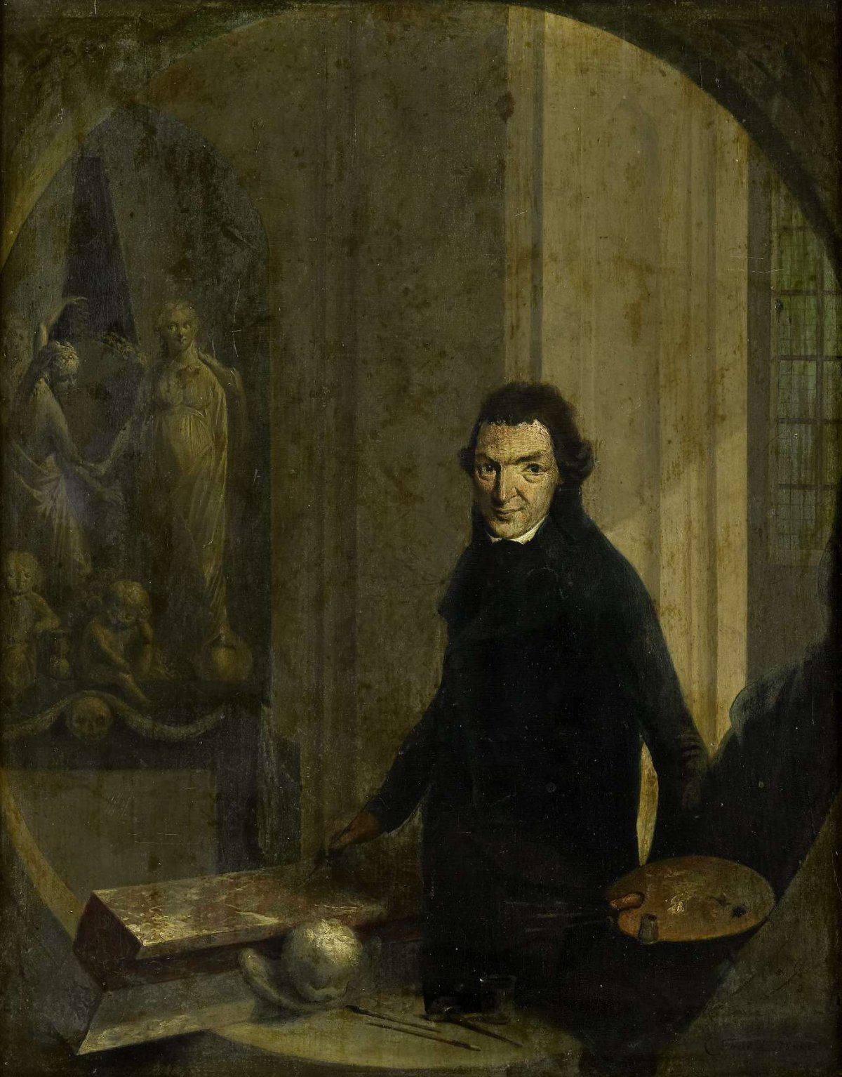 Self Portrait, Christoffel Frederik Franck, 1800 - 1818