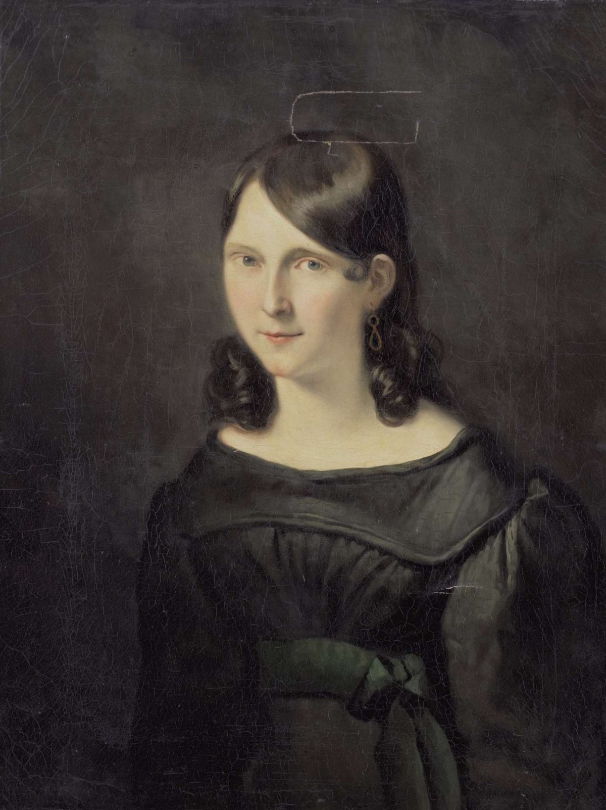 Portrait of a girl, probably Miss Sligting, anonymous, c. 1830 - c. 1843