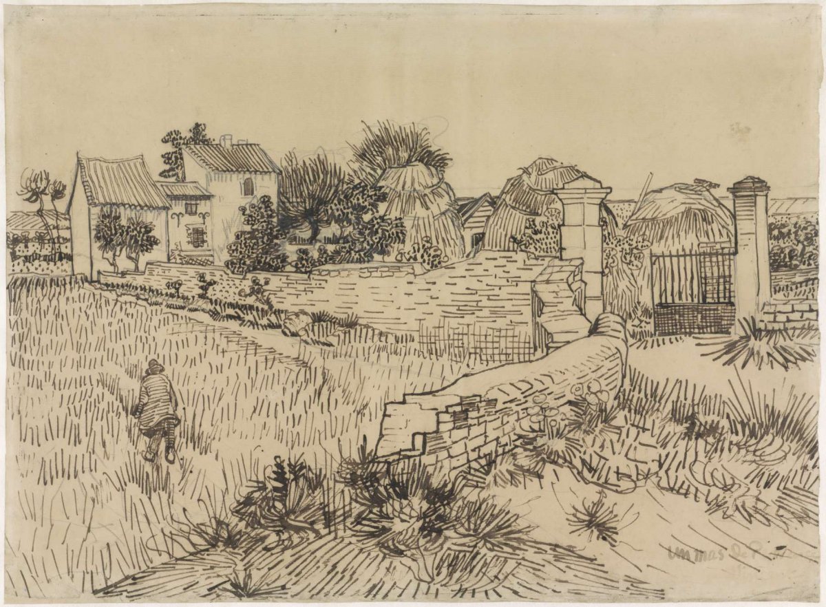Farm in Provence, Vincent van Gogh, c. 1888