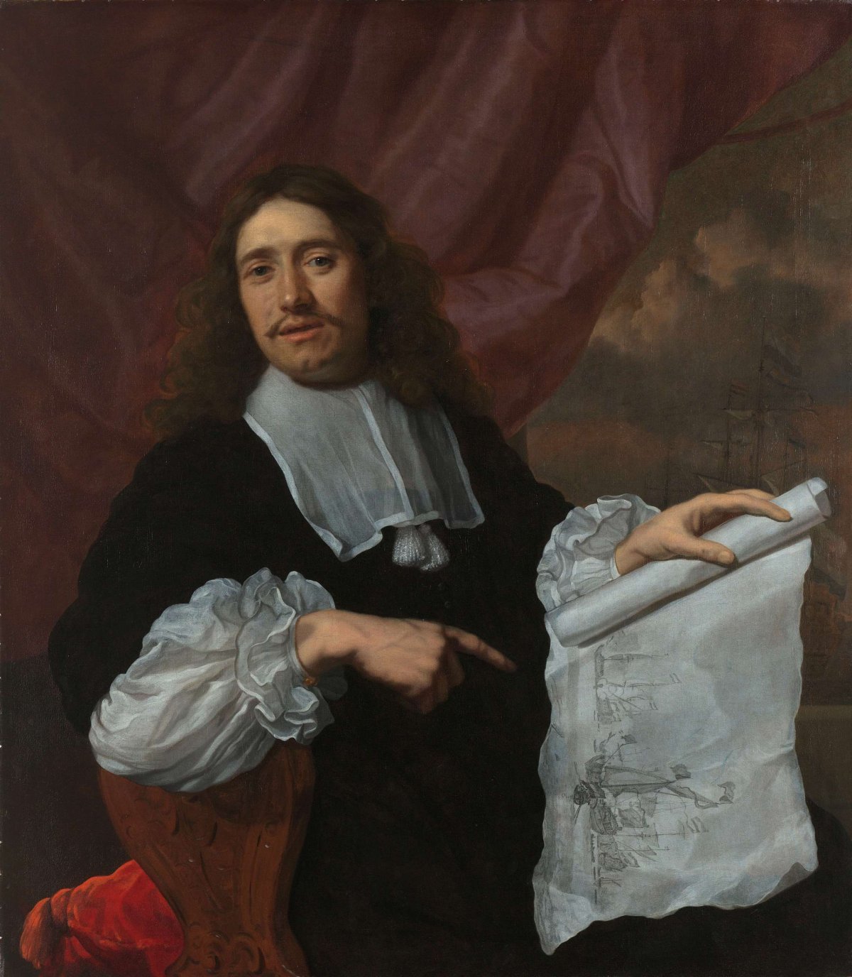 Willem van de Velde II (1633-1707), Painter, Lodewijk van der Helst, 1660 - 1672