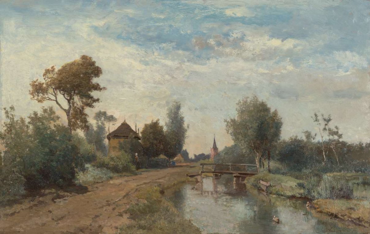 Landscape near Kortenhoef, Paul Joseph Constantin Gabriël, 1877