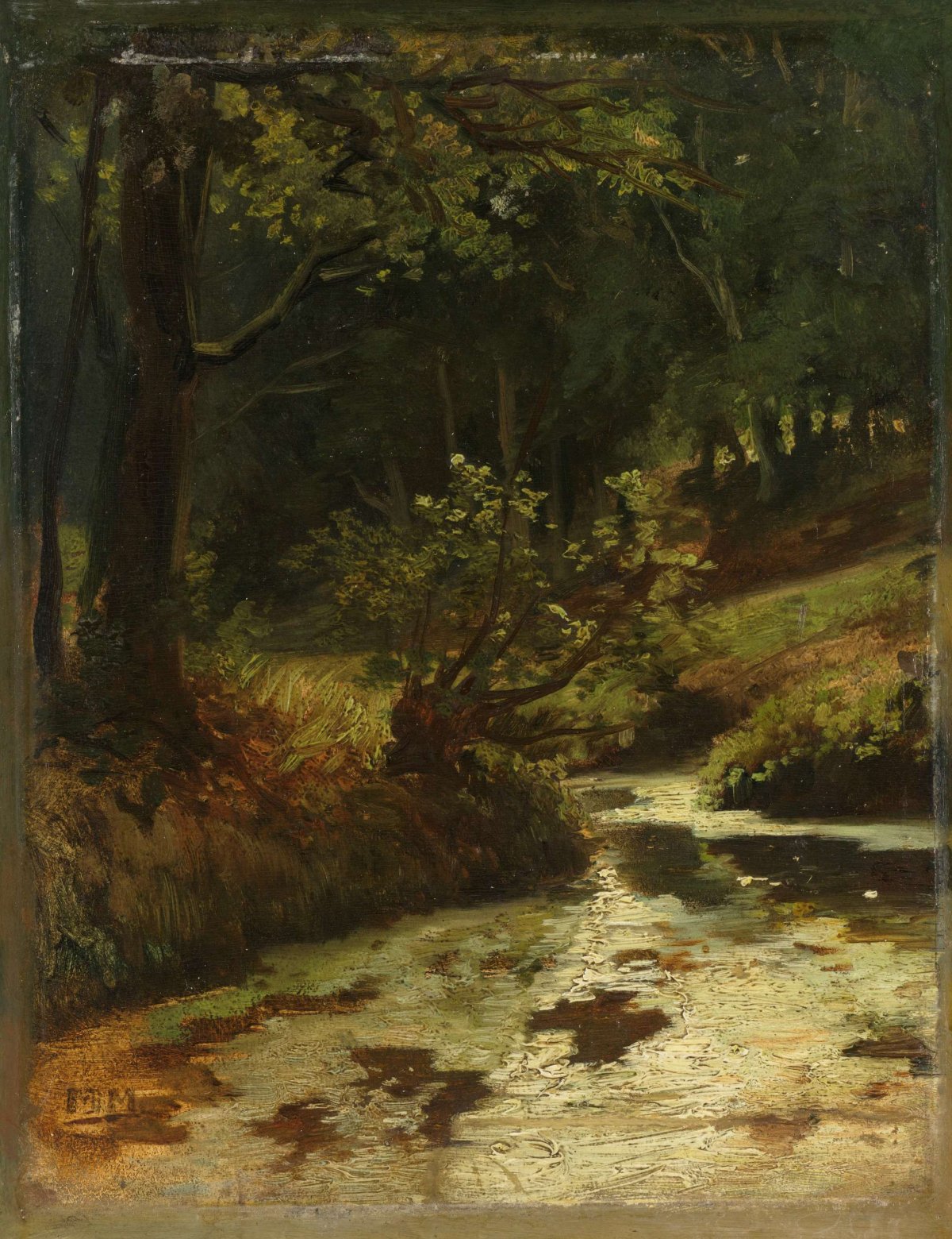 Brook in the Woods near Oosterbeek, Matthijs Maris, c. 1860