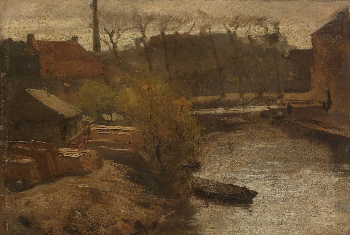 The Noord-West-Buitensingel in The Hague, Matthijs Maris, c. 1863