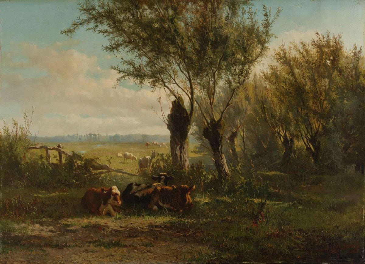 Meadow near Oosterbeek, Gerard Bilders, 1860