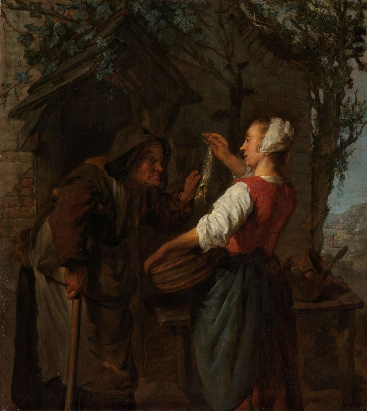 The Herring Seller, Gabriël Metsu, c. 1661 - c. 1662