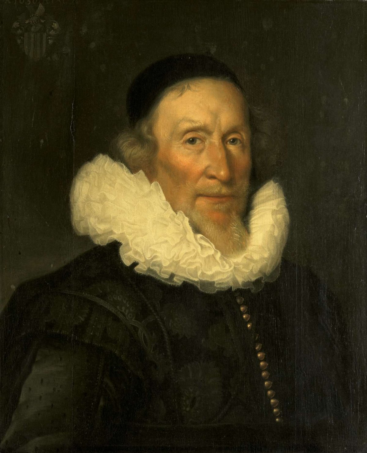 Portrait of Jacob Gerritsz van der Mij (1559/60-1635?), Joris Fransz van Schooten, 1630