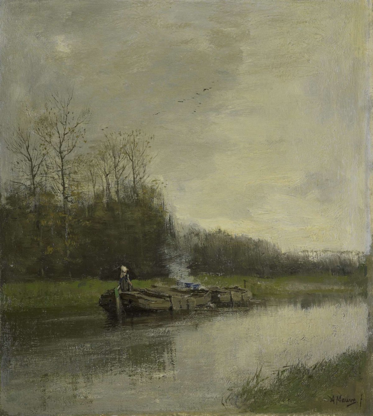Trekvaart, Anton Mauve, c. 1860 - c. 1888
