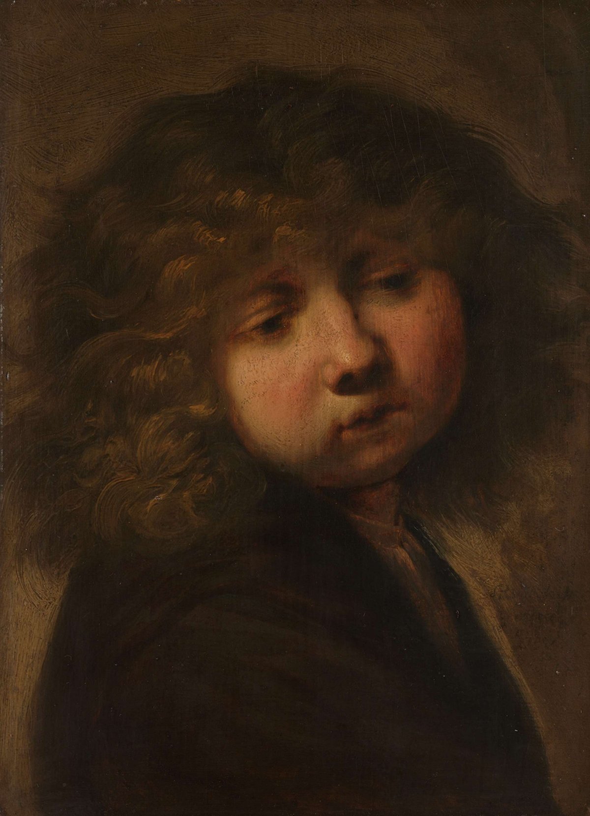 Head of a Boy, Rembrandt van Rijn, after 1643