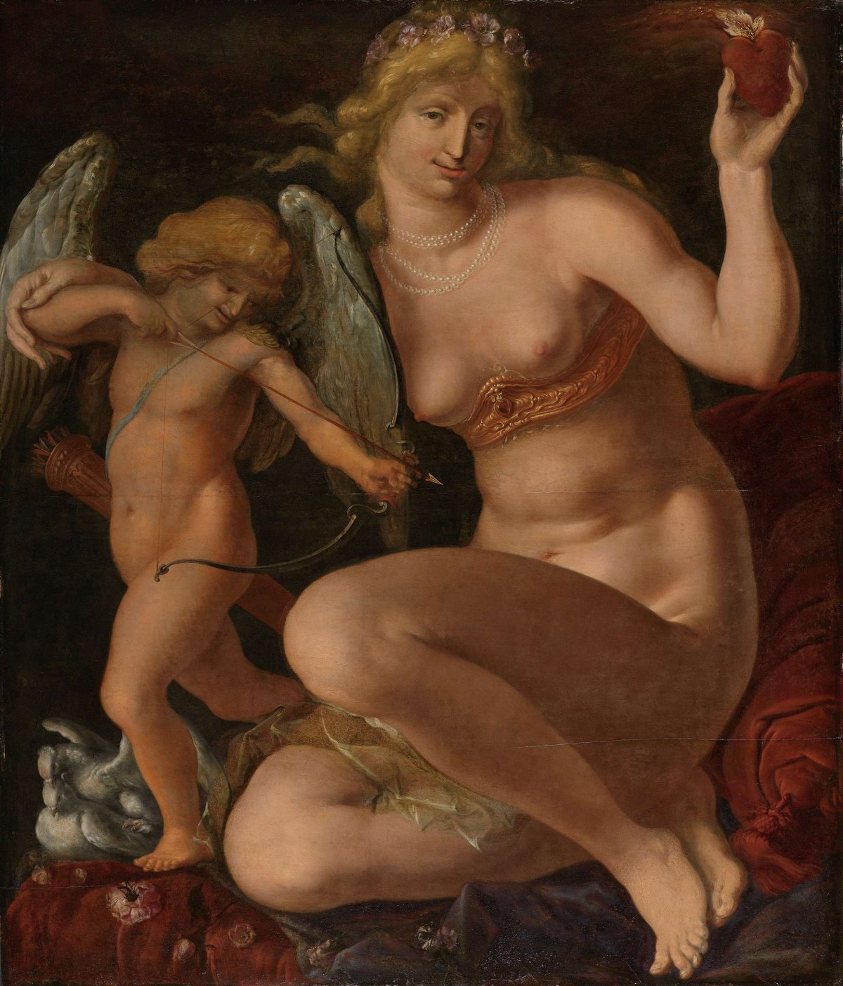 Venus and Amor, Jacques de Gheyn (II), 1605 - 1610